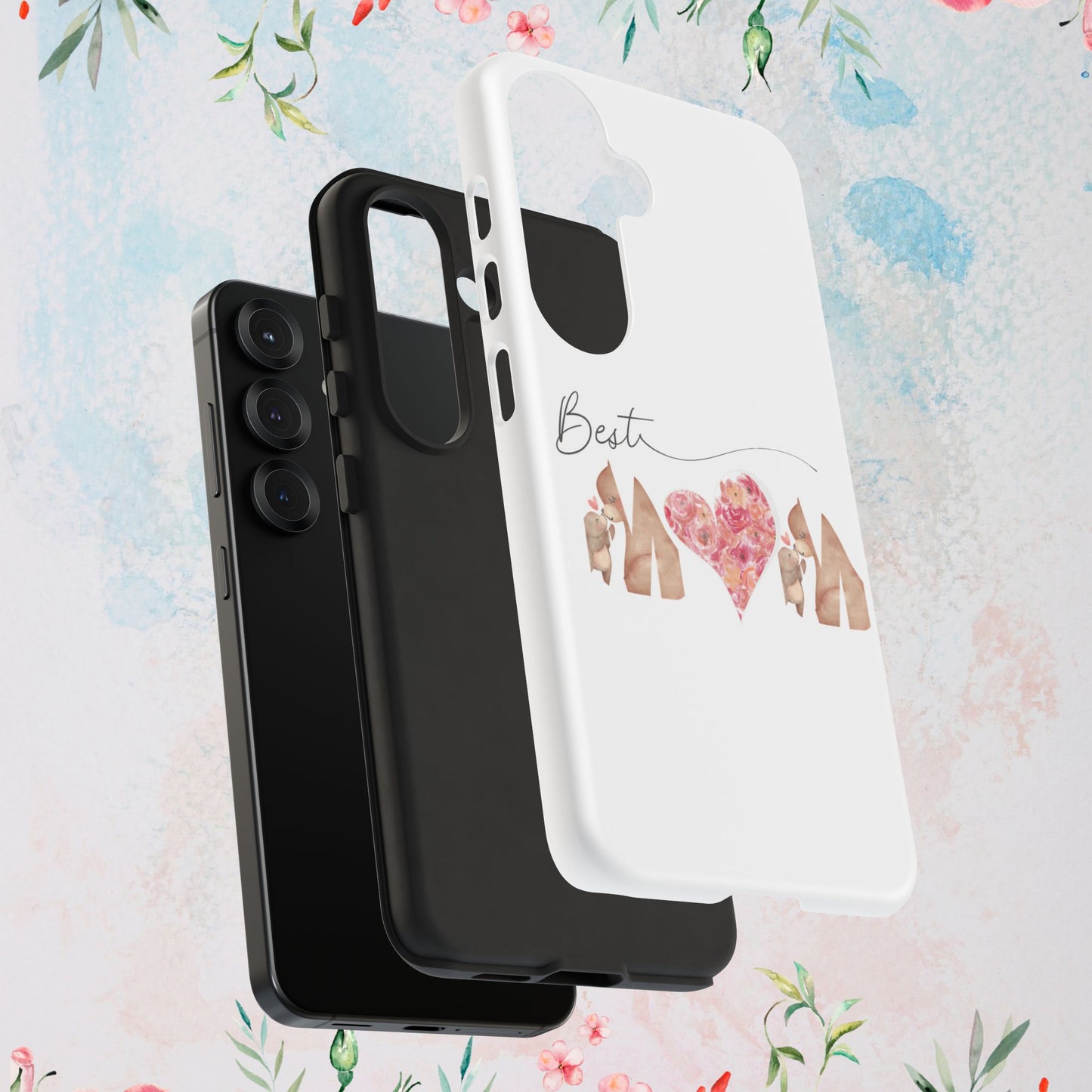 Best Mom Phone Case, Tough Cases for Mothers Day, Gift for Mom, Unique Phone Accessories, Floral Design