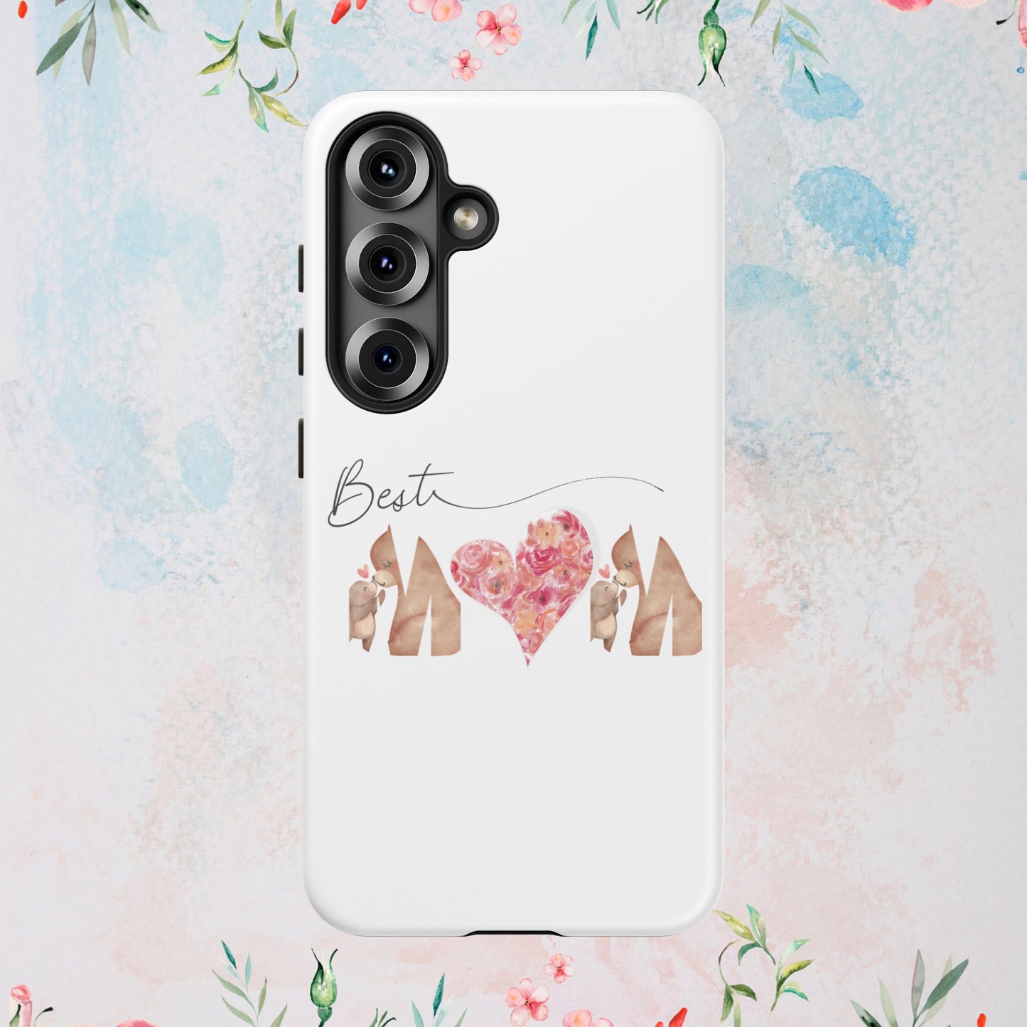 Best Mom Phone Case, Tough Cases for Mothers Day, Gift for Mom, Unique Phone Accessories, Floral Design