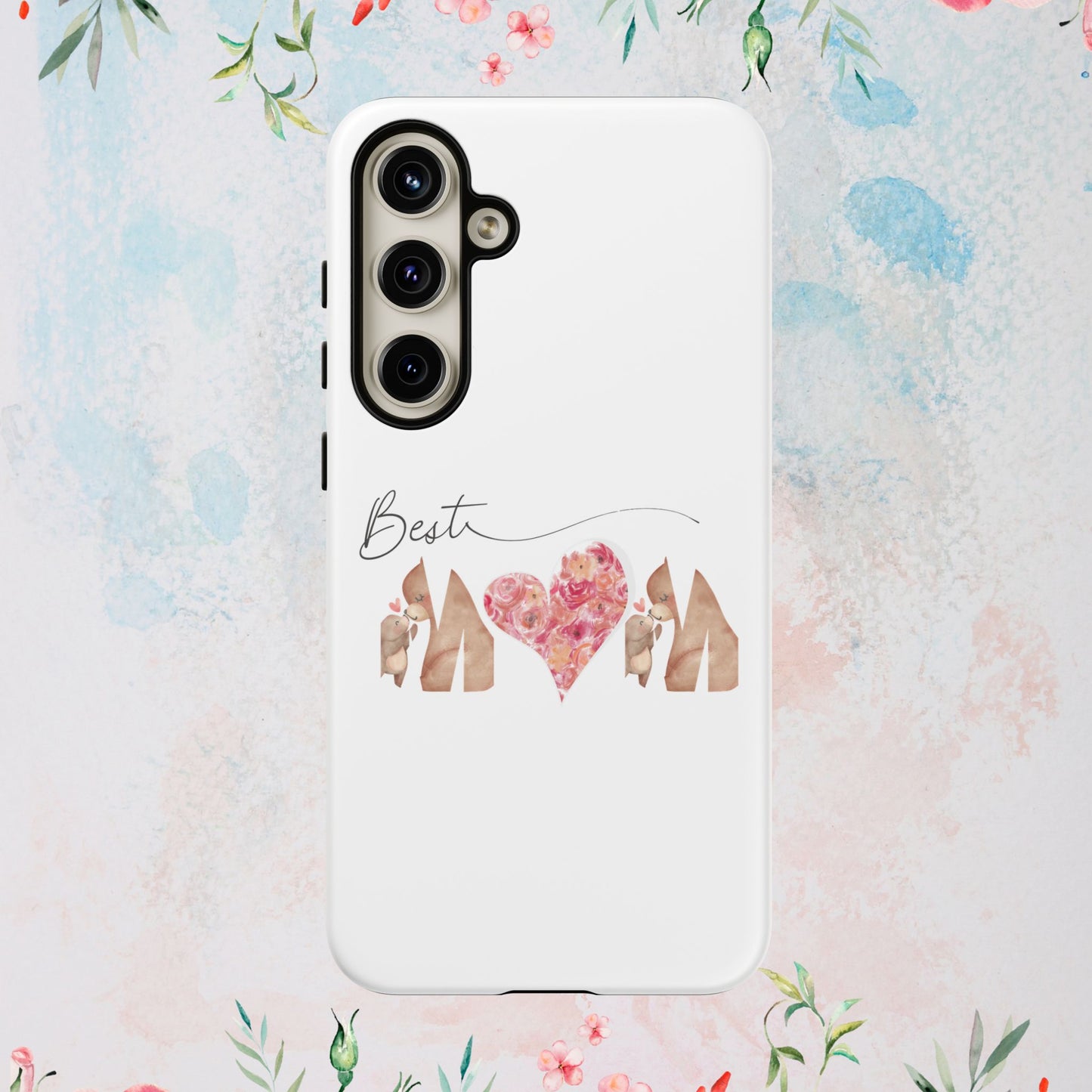 Best Mom Phone Case, Tough Cases for Mothers Day, Gift for Mom, Unique Phone Accessories, Floral Design
