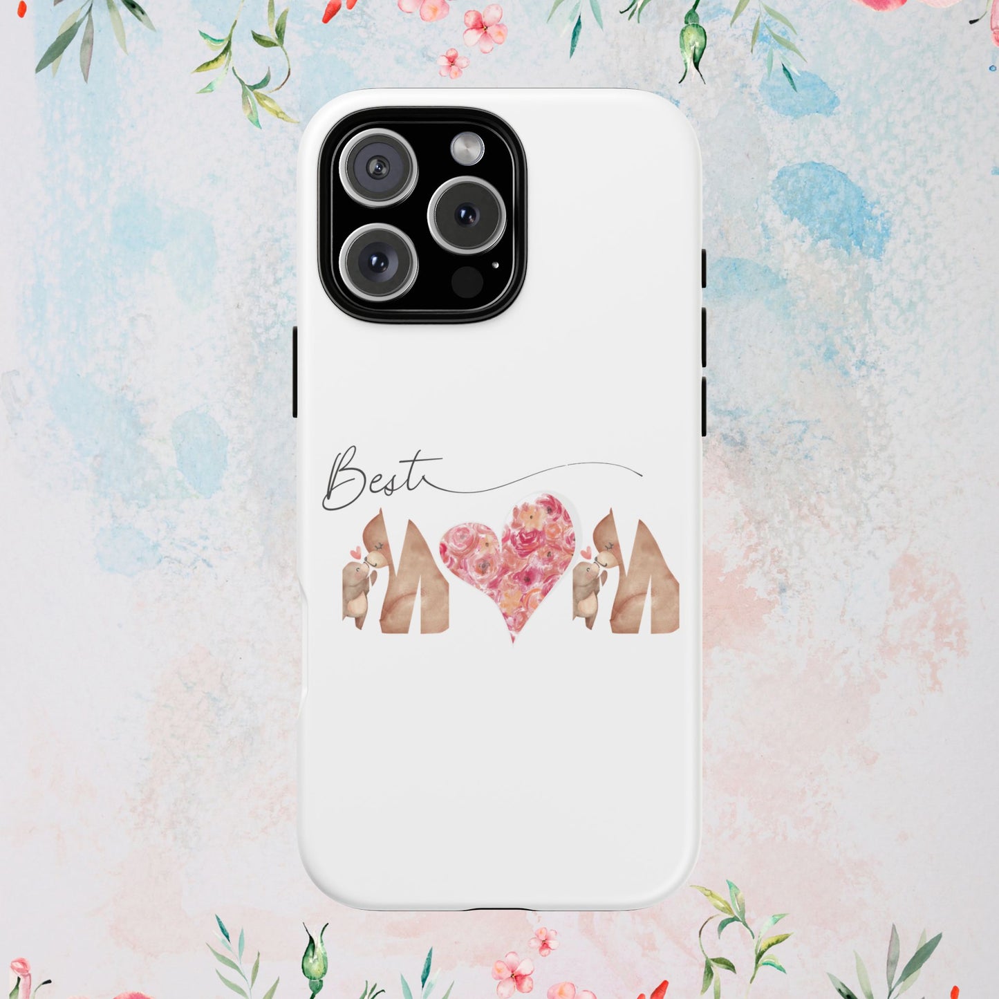 Best Mom Phone Case, Tough Cases for Mothers Day, Gift for Mom, Unique Phone Accessories, Floral Design