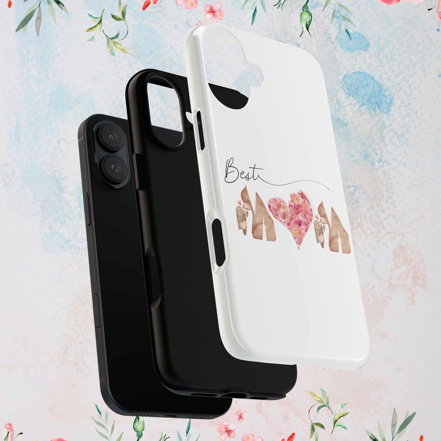 Best Mom Phone Case, Tough Cases for Mothers Day, Gift for Mom, Unique Phone Accessories, Floral Design