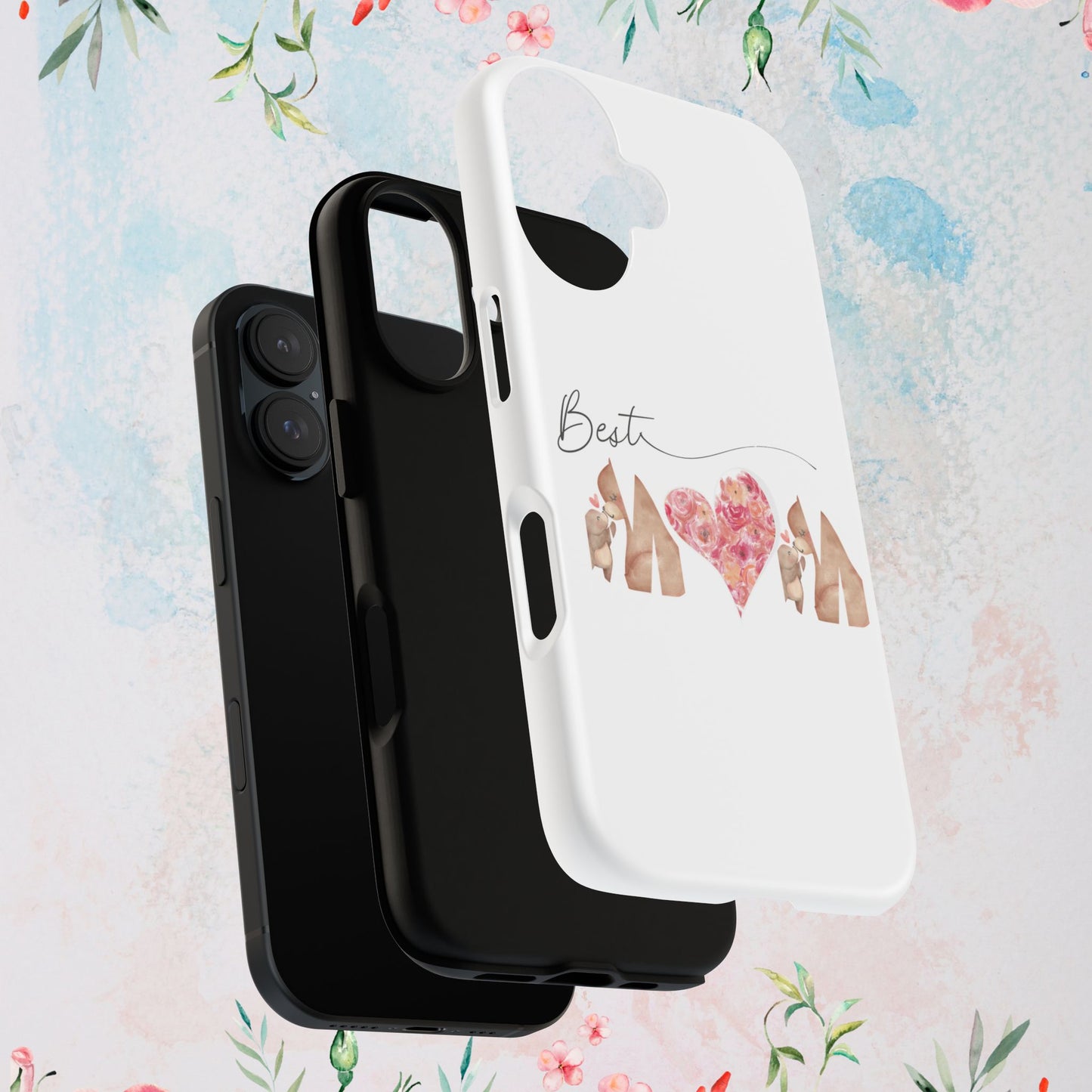 Best Mom Phone Case, Tough Cases for Mothers Day, Gift for Mom, Unique Phone Accessories, Floral Design