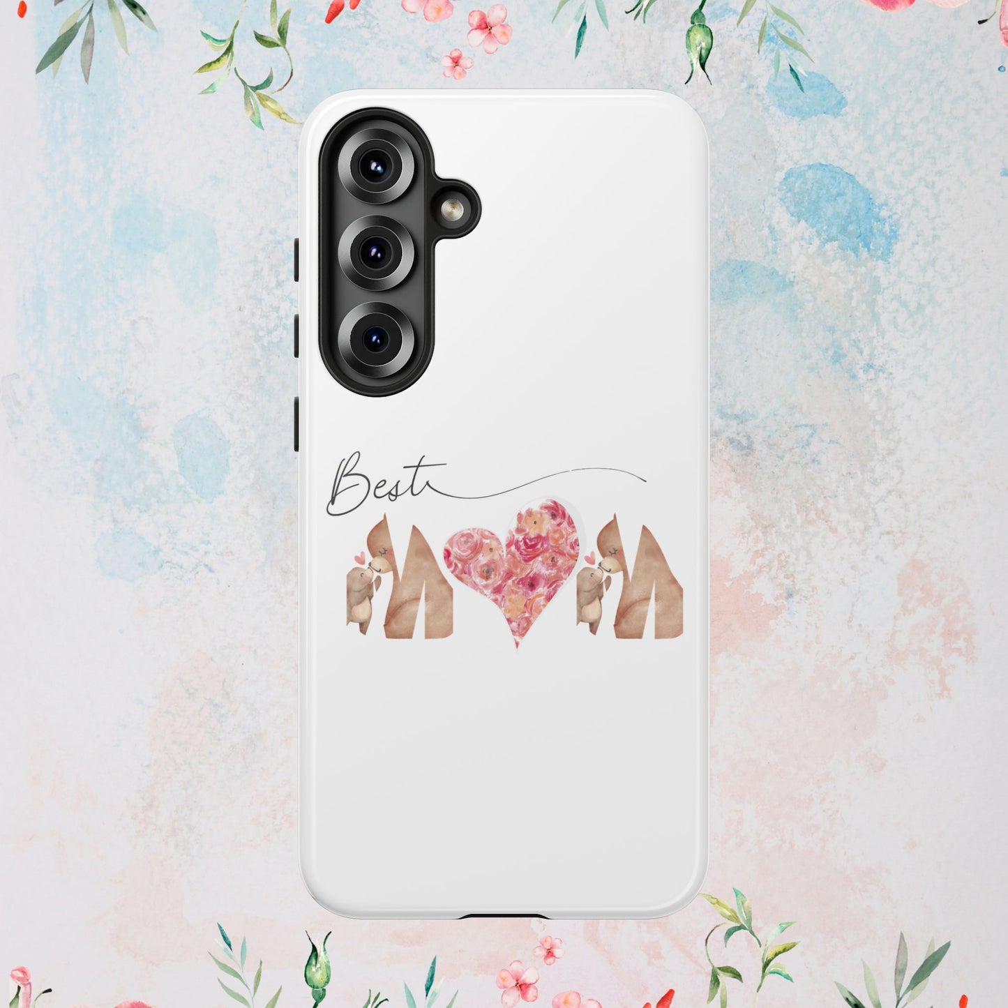 Best Mom Phone Case, Tough Cases for Mothers Day, Gift for Mom, Unique Phone Accessories, Floral Design