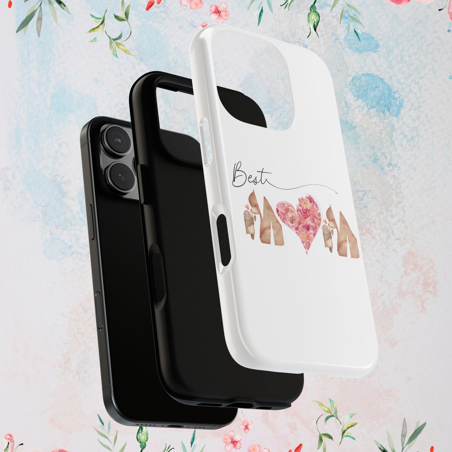 Best Mom Phone Case, Tough Cases for Mothers Day, Gift for Mom, Unique Phone Accessories, Floral Design