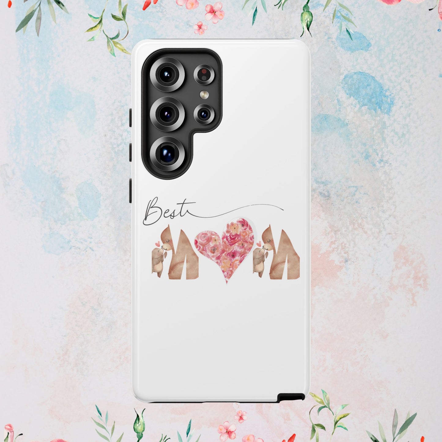 Best Mom Phone Case, Tough Cases for Mothers Day, Gift for Mom, Unique Phone Accessories, Floral Design
