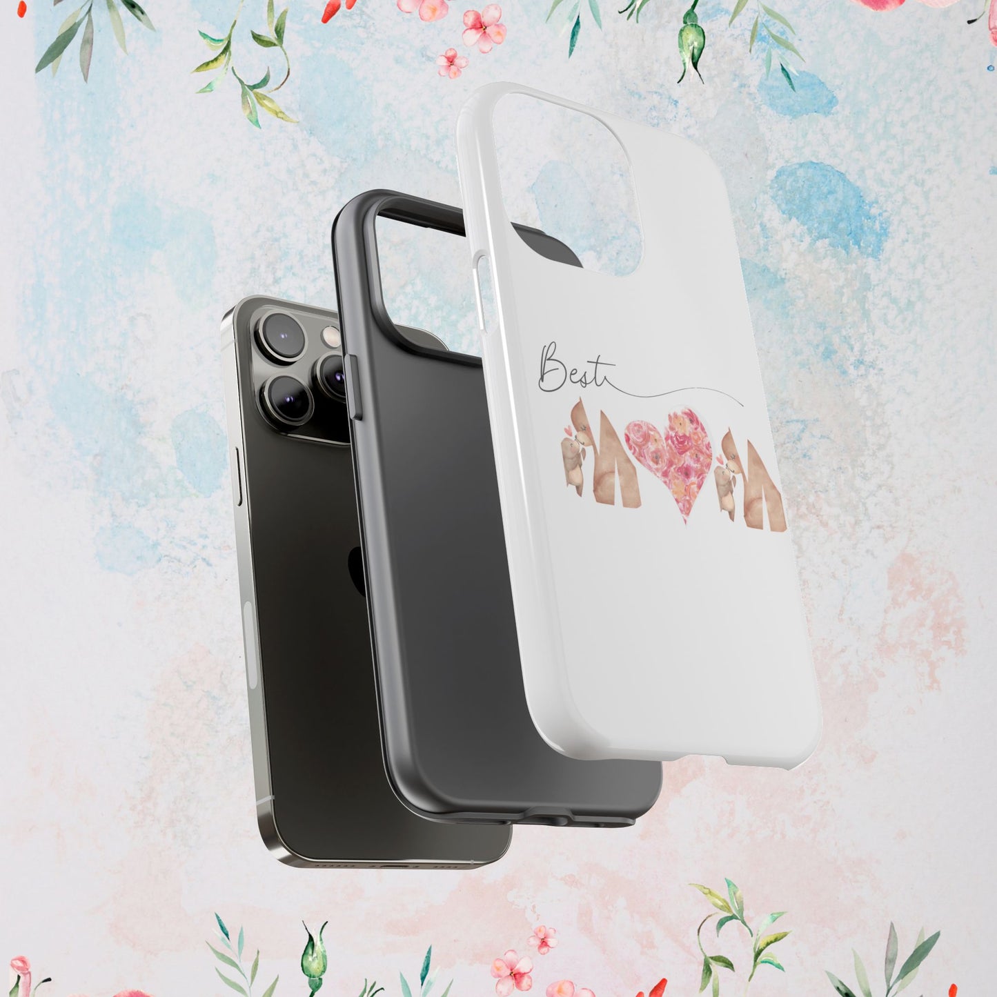 Best Mom Phone Case, Tough Cases for Mothers Day, Gift for Mom, Unique Phone Accessories, Floral Design