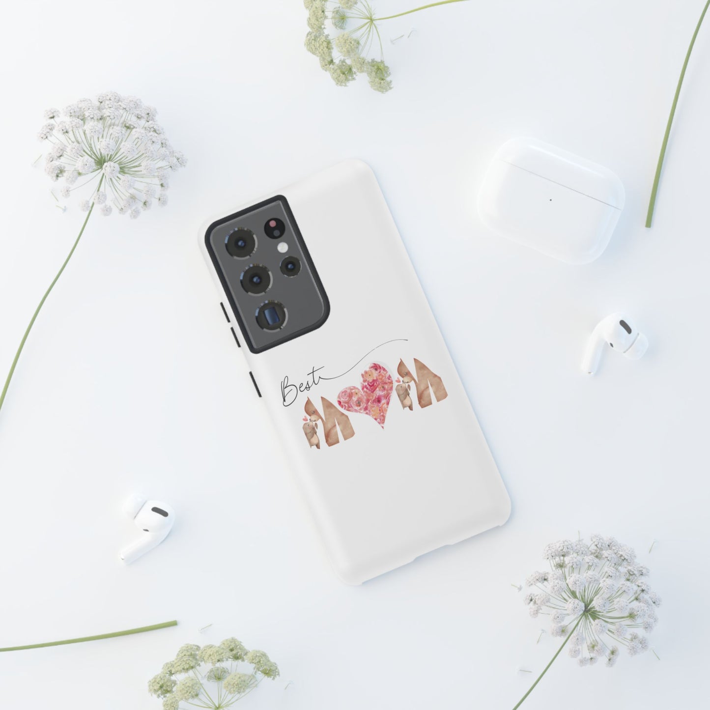 Best Mom Phone Case, Tough Cases for Mothers Day, Gift for Mom, Unique Phone Accessories, Floral Design