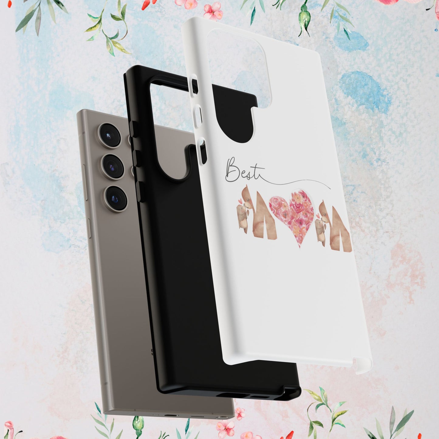 Best Mom Phone Case, Tough Cases for Mothers Day, Gift for Mom, Unique Phone Accessories, Floral Design