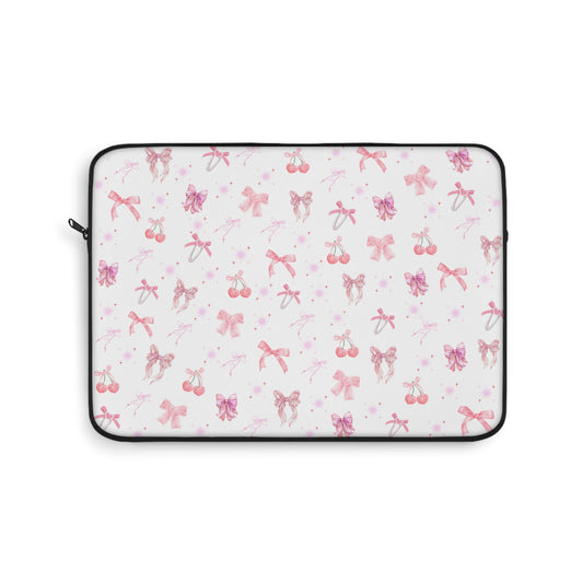 Cute Bow Pattern Laptop Sleeve, Stylish Tech Accessory for Girls, Ideal Gift for Students and Professionals, Perfect for Birthdays,