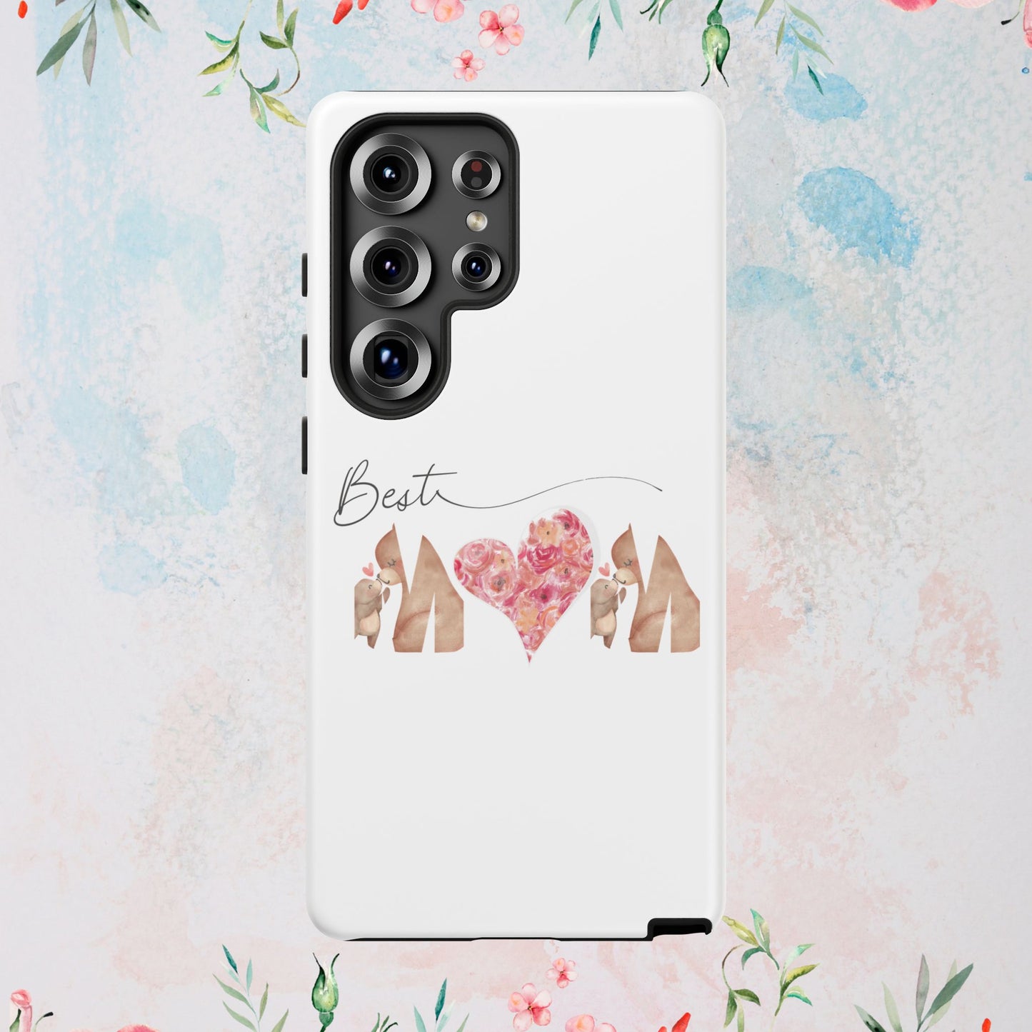 Best Mom Phone Case, Tough Cases for Mothers Day, Gift for Mom, Unique Phone Accessories, Floral Design