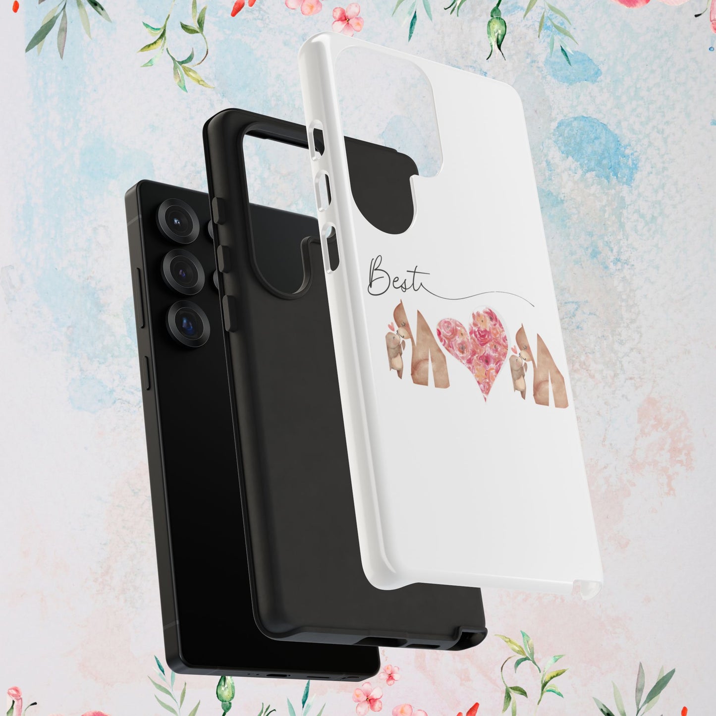 Best Mom Phone Case, Tough Cases for Mothers Day, Gift for Mom, Unique Phone Accessories, Floral Design