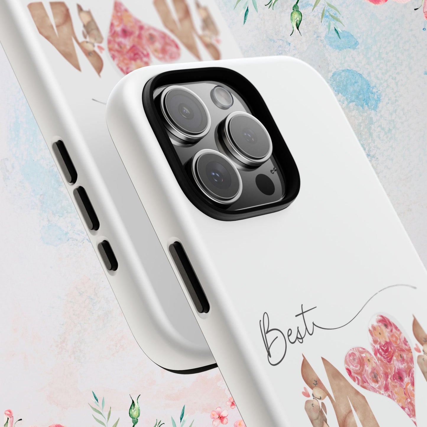 Best Mom Phone Case, Tough Cases for Mothers Day, Gift for Mom, Unique Phone Accessories, Floral Design