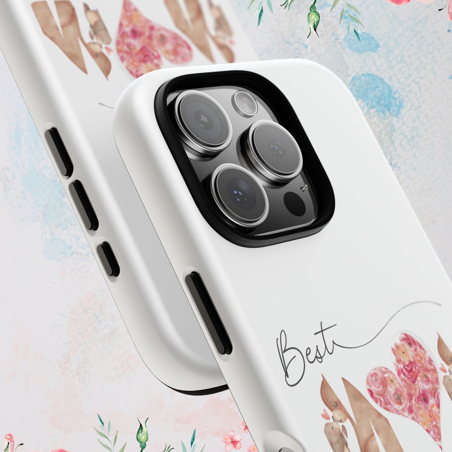 Best Mom Phone Case, Tough Cases for Mothers Day, Gift for Mom, Unique Phone Accessories, Floral Design