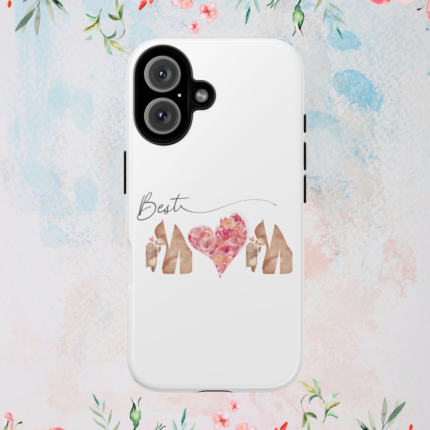 Best Mom Phone Case, Tough Cases for Mothers Day, Gift for Mom, Unique Phone Accessories, Floral Design