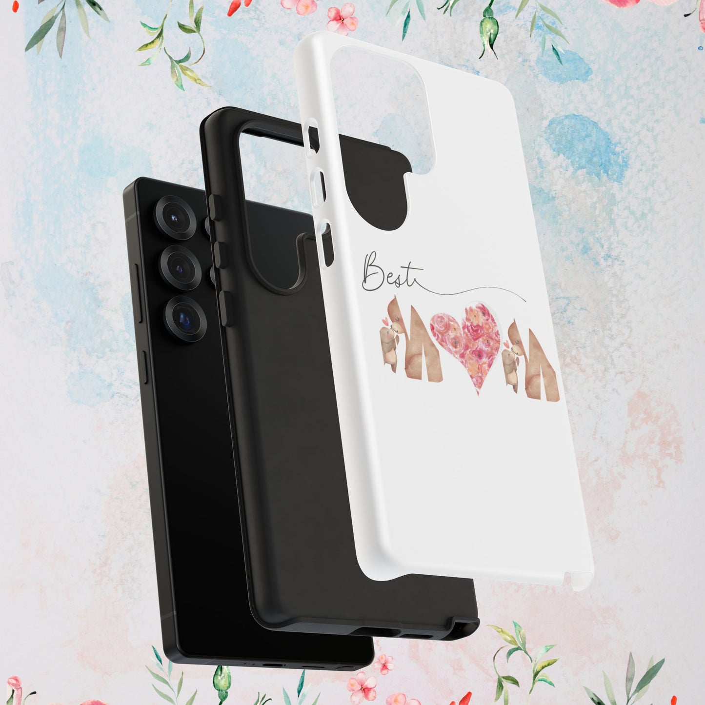 Best Mom Phone Case, Tough Cases for Mothers Day, Gift for Mom, Unique Phone Accessories, Floral Design
