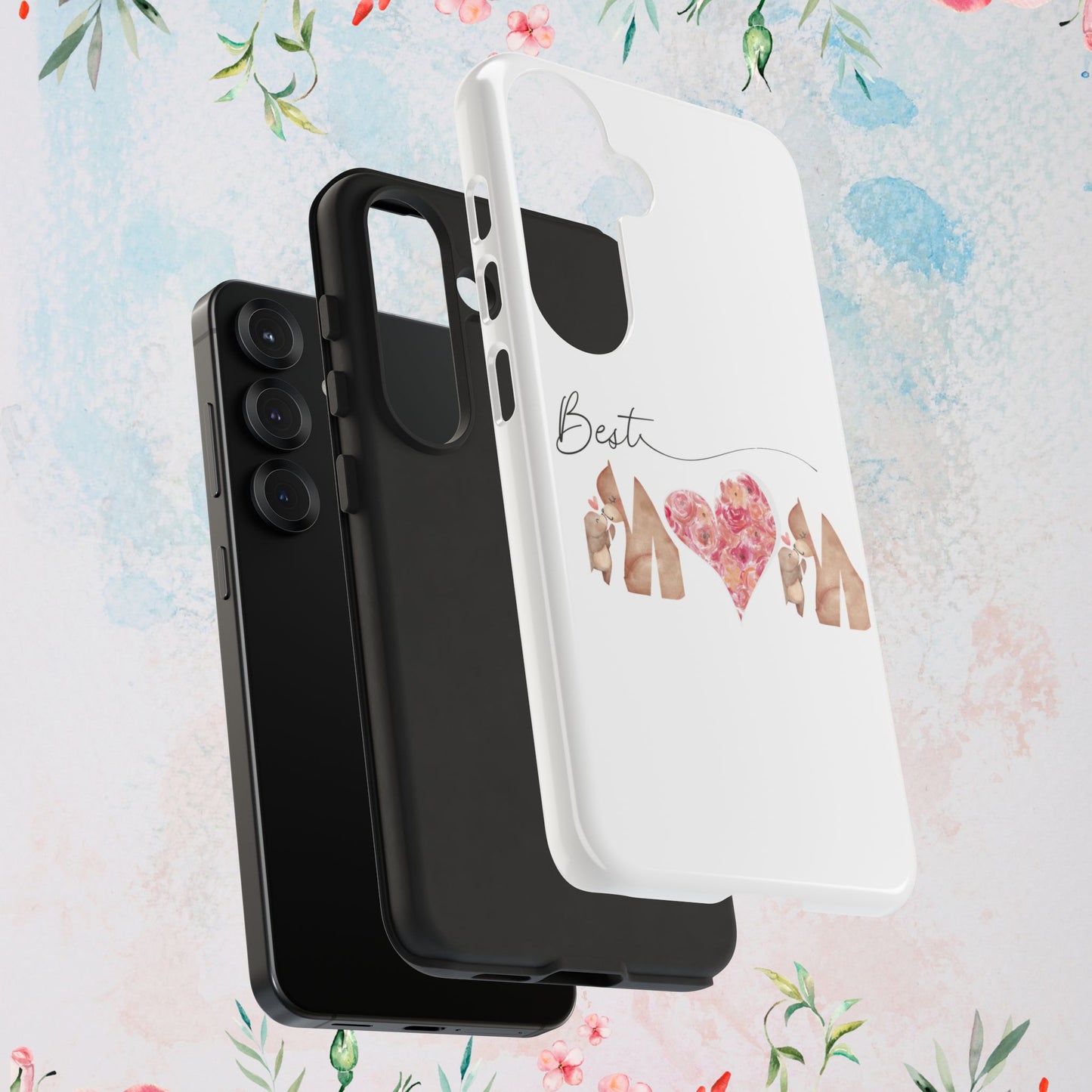 Best Mom Phone Case, Tough Cases for Mothers Day, Gift for Mom, Unique Phone Accessories, Floral Design