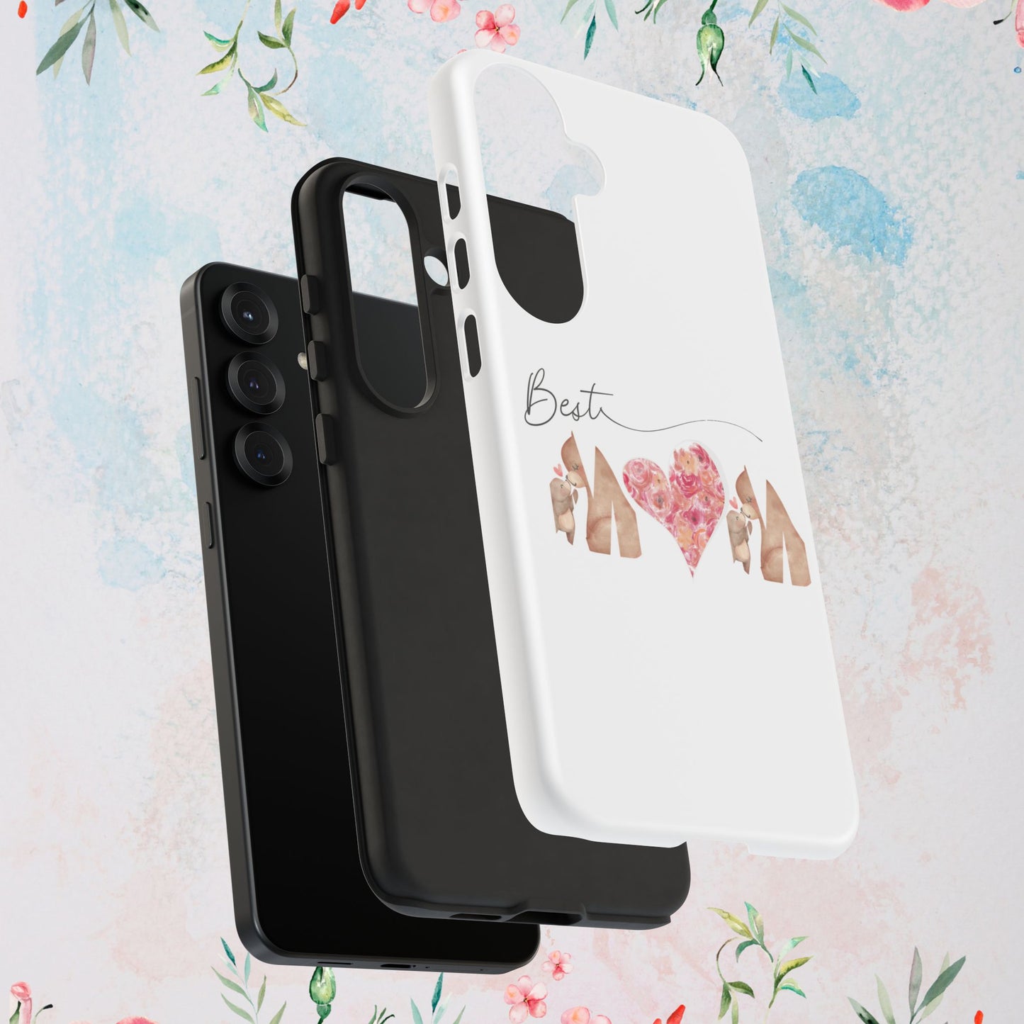 Best Mom Phone Case, Tough Cases for Mothers Day, Gift for Mom, Unique Phone Accessories, Floral Design