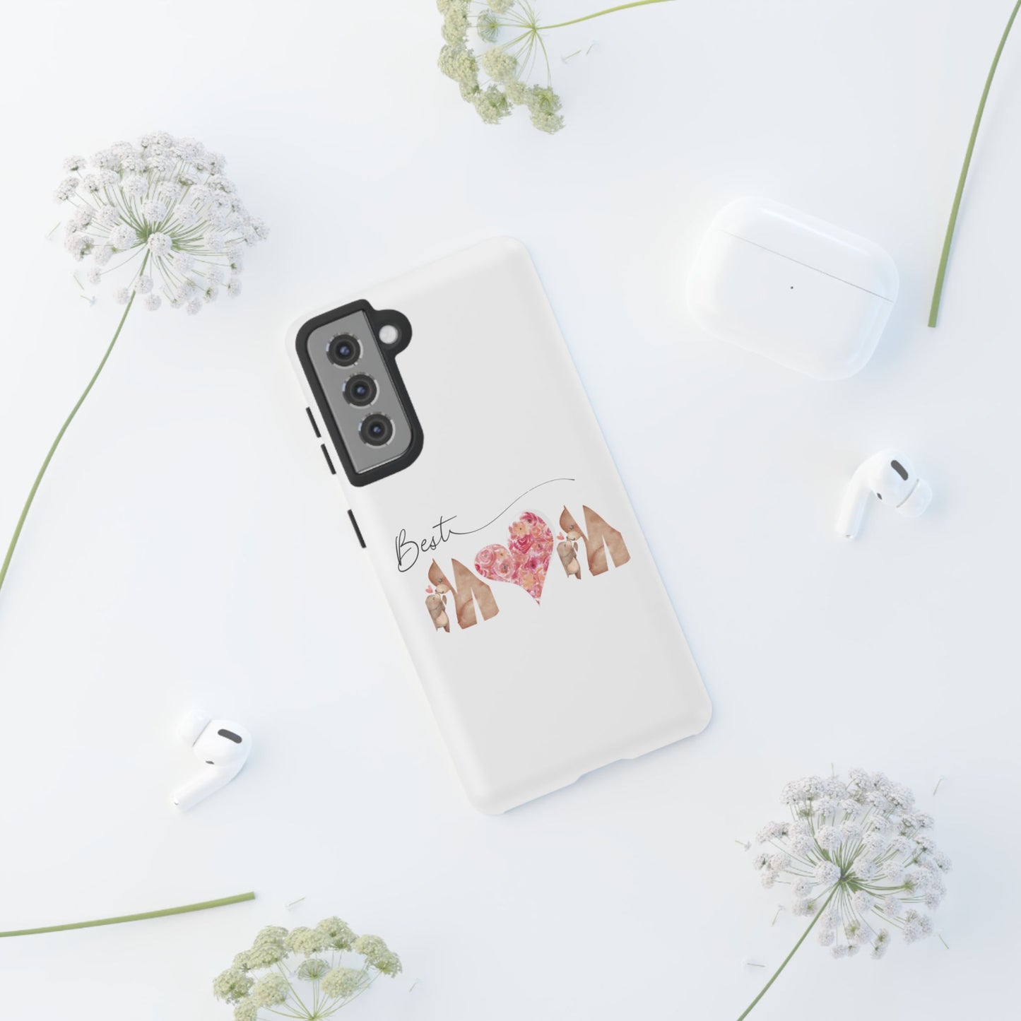 Best Mom Phone Case, Tough Cases for Mothers Day, Gift for Mom, Unique Phone Accessories, Floral Design
