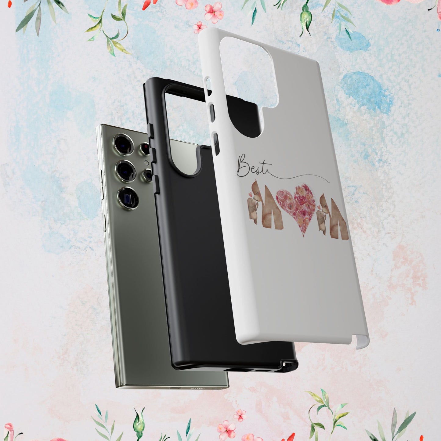 Best Mom Phone Case, Tough Cases for Mothers Day, Gift for Mom, Unique Phone Accessories, Floral Design