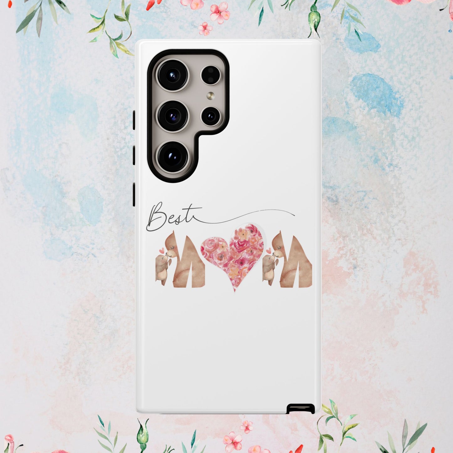 Best Mom Phone Case, Tough Cases for Mothers Day, Gift for Mom, Unique Phone Accessories, Floral Design