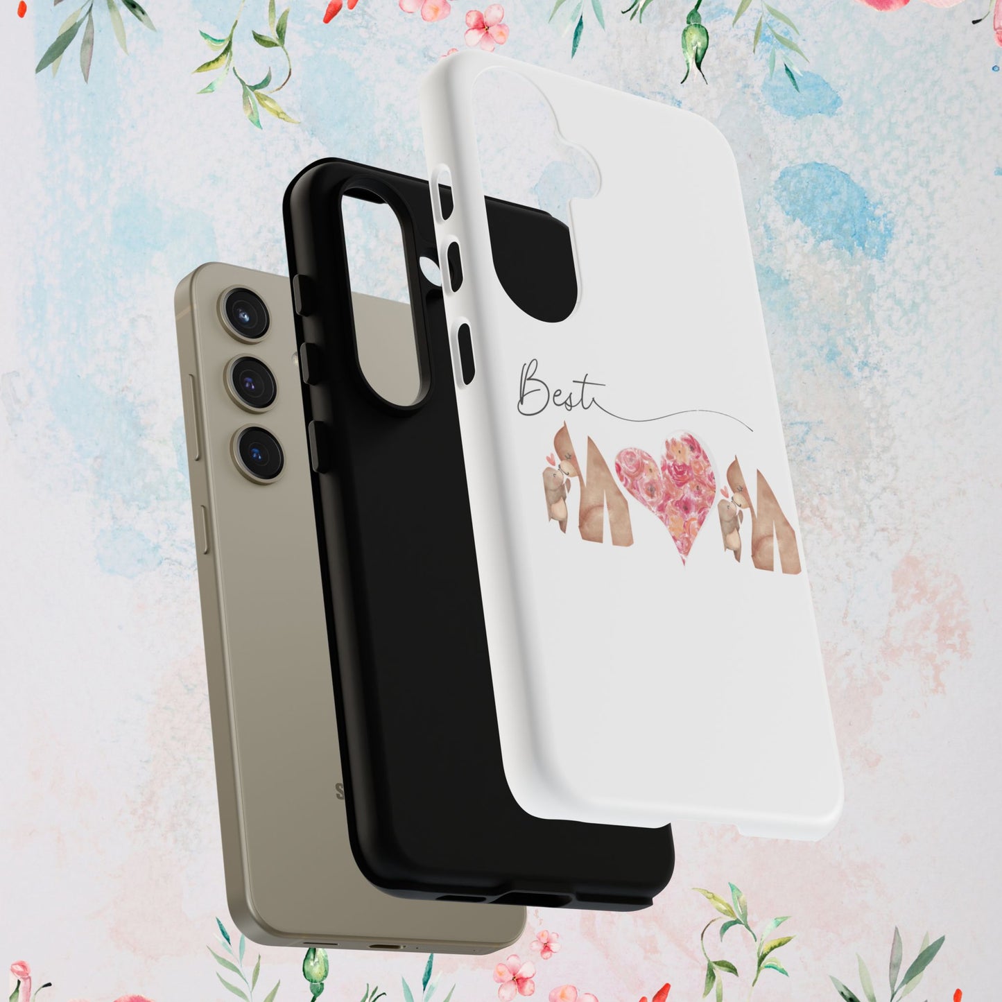 Best Mom Phone Case, Tough Cases for Mothers Day, Gift for Mom, Unique Phone Accessories, Floral Design