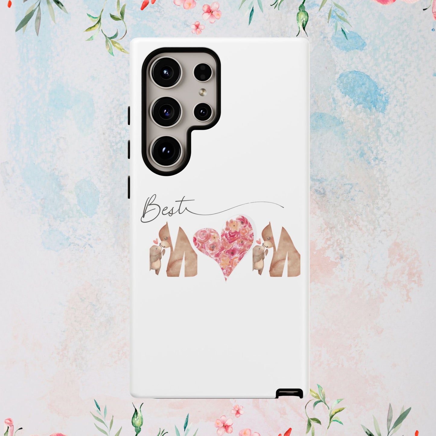 Best Mom Phone Case, Tough Cases for Mothers Day, Gift for Mom, Unique Phone Accessories, Floral Design